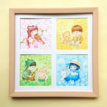 原畫作品「將心意寄託於旋律之中」
