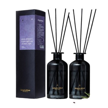 Ackerle Black 精油擴香組250ml X 2｜06康福果茶．柔和果香調｜歐盟 IFRA 認證精油｜專業調香