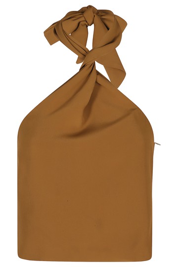 Federica Tosi Top Con Torcion Crepe De Chine
