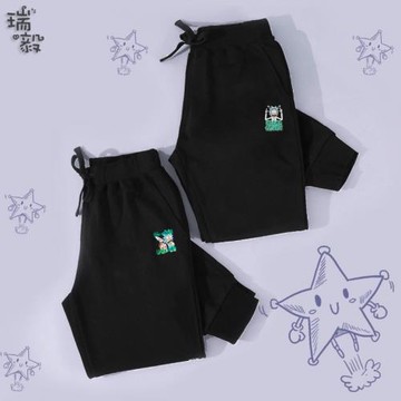 瑞克和與莫蒂動漫周邊小腳褲衛褲子男女兒童裝學生運動褲休閑長褲