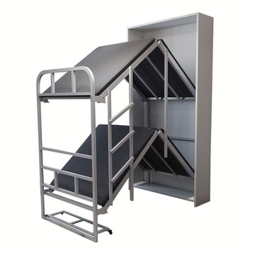 低價開發票 床架 隱形床子母床壁床上下鋪定制雙層高低可折疊床墨菲兒童隱藏床床架S017快速出貨