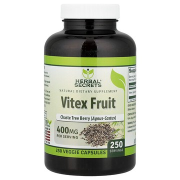 Herbal Secrets, 聖潔莓果，400 毫克，250 粒素食膠囊
