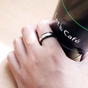 永恆愛。男款女款白鋼戒指 #9-#19