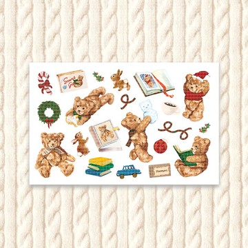 療癒泰迪熊裝飾貼紙