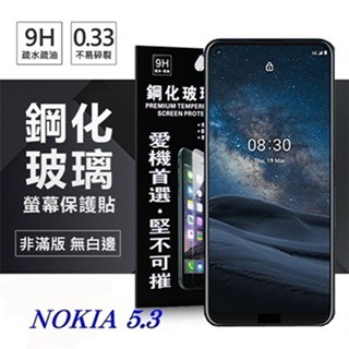 Tyson Nokia 5.3 超強防爆鋼化玻璃保護貼 (非滿版) 螢幕保護貼