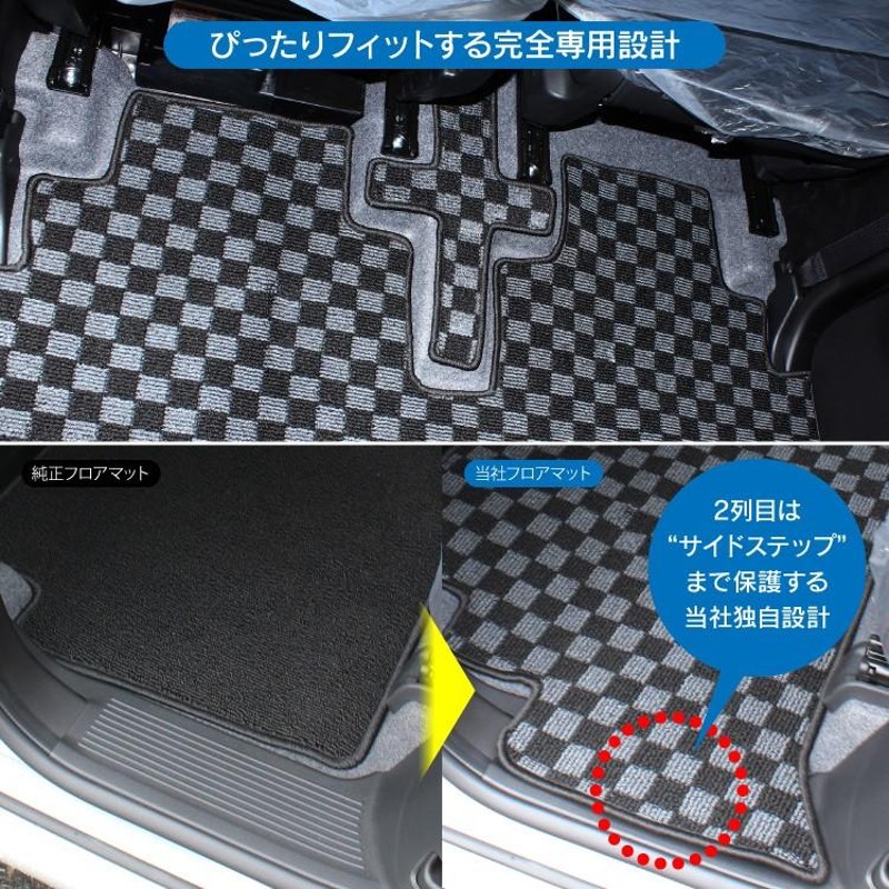 スペーシア スペーシアカスタム フロアマット MK53 MK53S ラゲッジマット スペーシアギア ステップマット 一体型 6P 内装 汚れ防止  フルセット カスタム パーツ | LINEショッピング