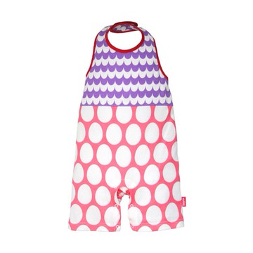 日本BIBPA 露背式連身包屁衣-波紫+粉