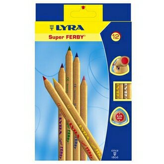 【德國 LYRA】3711120  三角原木彩色鉛筆17.5cm  12色/盒【APP滿額下單4%點數(單一帳號最高1000點)】7/31止