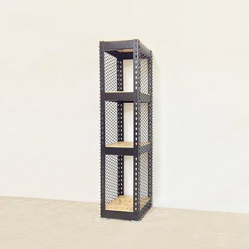 復古風鐵網四層架30x30x150cm