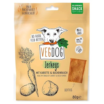 VEGDOG 蔬狗 煙燻香蔬方格餅  胡蘿蔔 + 山毛櫸  80g  1個
