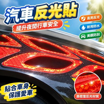 爆款免運🔥優選🔥汽車新款反光貼輪眉警示貼滴膠車貼車門防撞條遮擋劃痕葉子板弧形
