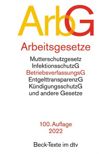 Arbeitsgesetze 2022 - 勞動法 2022  其他  中央-上林