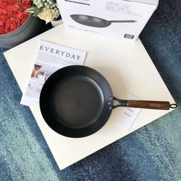 新款 日式及鐵鍋魚鱗紋涂層不粘鍋家用炒菜鍋煎蛋平底鍋牛排煎鍋