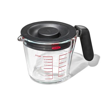 OXO 玻璃附蓋刻度量杯0.5L