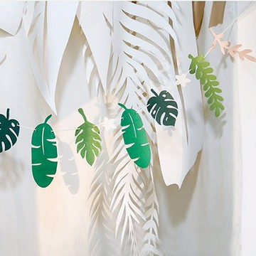 Livingda 掛旗  葉子  3個