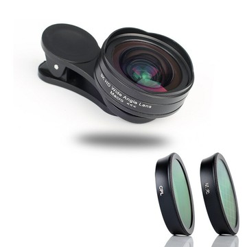 9K直播廣角鏡37mm52mm通用手機鏡頭20x40X微距放大鏡【Snowbelle優選】