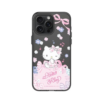 iPhone 15 Pro Max Clear 酷墨灰 - 三麗鷗-Hello Kitty - 夢幻蝴蝶結