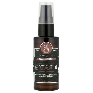 Suavecito, Premium Blends 胡須精油，威士忌，1 液量盎司（30 毫升）