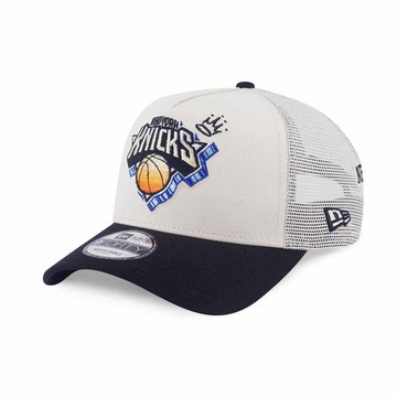 NEW ERA 男女 9FORTY AF 卡車帽 LEAGUE MIX FW25 紐約尼克 白/黑 NE14700935