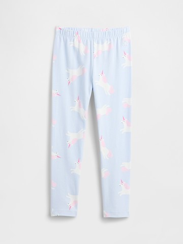 女幼童裝 小熊刺繡印花鬆緊運動褲-淺藍色