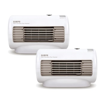 【SAMPO 聲寶】迷你陶瓷式電暖器 HX-FD06P (2入組)