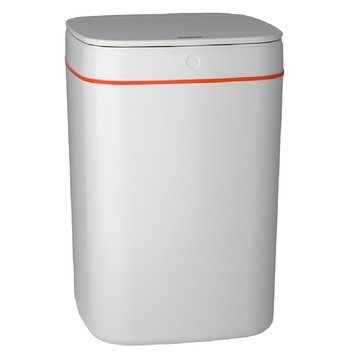 輕奢紫光垃圾桶 22L 充電式 36 x 25cm 白金色