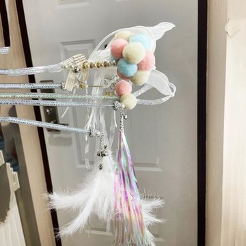 逗貓棒貓咪玩具耐咬的羽毛棒鈴鐺啃咬自嗨解悶神器幼貓寵物貓用品