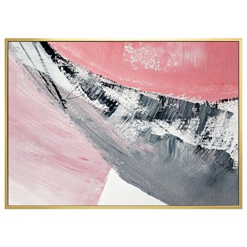 BOLUO GALLERY 菠蘿選畫所 抽象畫 縱橫II 掛畫 APAP3463G  40 x 30cm  金色