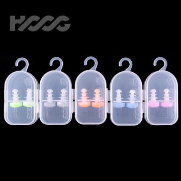 HOOG游泳耳塞防水硅膠舒適款成人男女游泳用耳塞兒童避免進水裝備