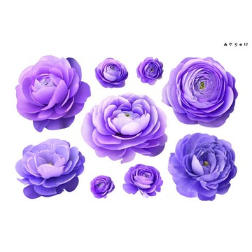 【10月新品4】20-22-0109 裁切紙・拼貼素材 陸蓮花