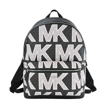 MICHAEL KORS MK滿版大LOGO後背包-黑