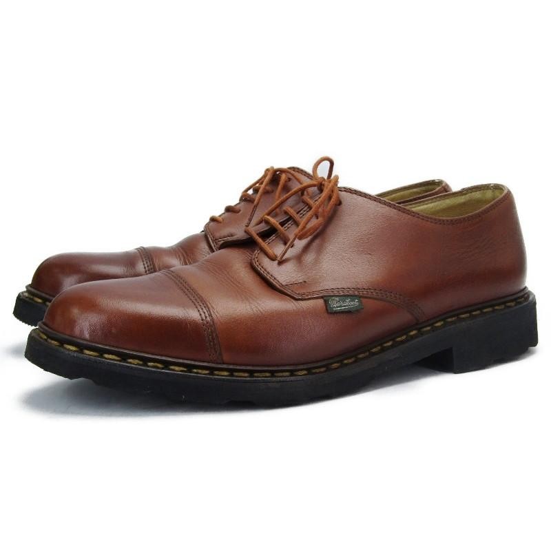 Paraboot パラブーツ キャップトゥ AZAY 700302 GRIFF2 アゼイ ストレートチップ マロン SUP MARRON UK8 箱付シューズ  中古 81000234 | LINEショッピング