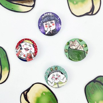 蛋定檳榔攤 小徽章 ( 4款)