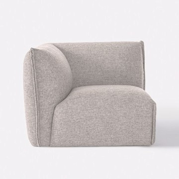 伊登麻吉模組沙發 左扶手 窄 貓抓亞麻米