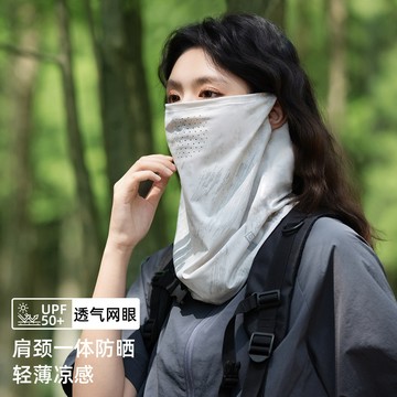 熱賣爆款迷彩防曬麵罩女夏透氣防紫外綫冰絲麵紗男騎行開車摩託車遮陽口罩0701 JB64