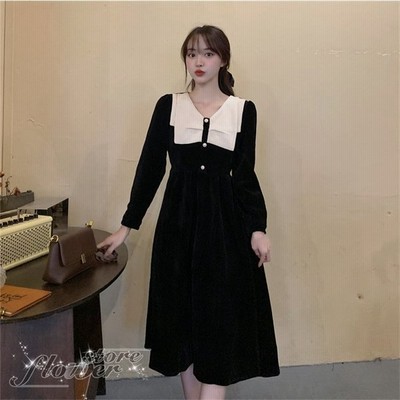 冬新作 ワンピース レディース ロング 膝丈 婦人服 無地 ロングワンピース 可愛い 長袖 春秋 大きいサイ 通販 Lineポイント最大get Lineショッピング