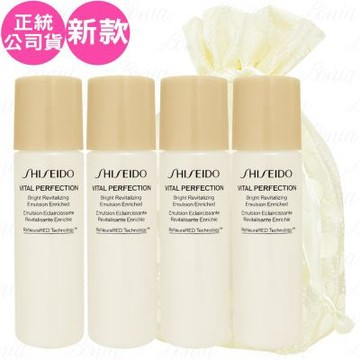SHISEIDO 資生堂 激抗痕 亮采緊緻乳N(#豐潤型)(30ml)*4旅行袋組(公司貨)