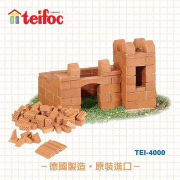 【德國teifoc】DIY益智磚塊建築玩具-變型城堡 TEI4000