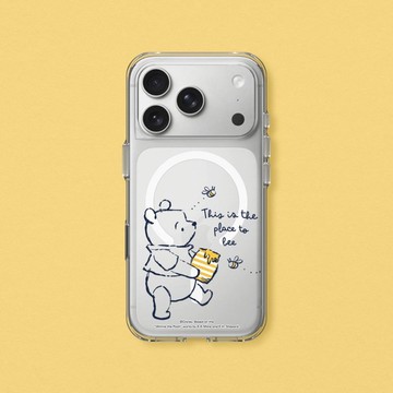 Clear抗黃化透明防摔磁吸手機殼∣小熊維尼/維尼與蜂蜜for iPhone