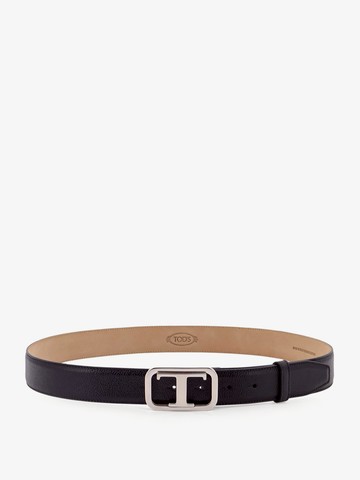 Leather belt with tod's t monogram rectangular buckle - TOD'S - gender_Man