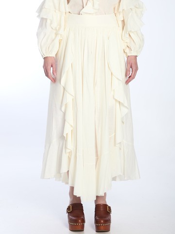 Zimmermann Ivory Maxi Skirt