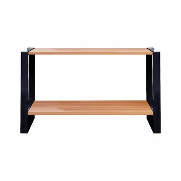 【dayneeds】無印風鐵木雙層架 四款可選黑框+核桃木