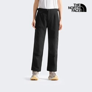 【The North Face 官方旗艦】 北面女款黑色DWR防潑水戶外徒步長褲｜8FJ8JK3