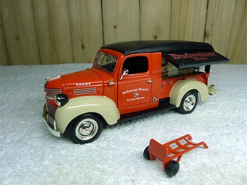 Budweiser Dodge Pickup 百威啤酒運輸皮卡貨車模型老貨ERTL 1:25