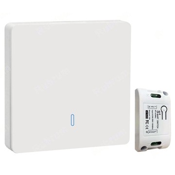 Neon 台灣霓虹 單開雙切隨意貼免佈線電源開關 平滑工藝  1組