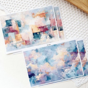 Z335 - 粉彩雲朵背景