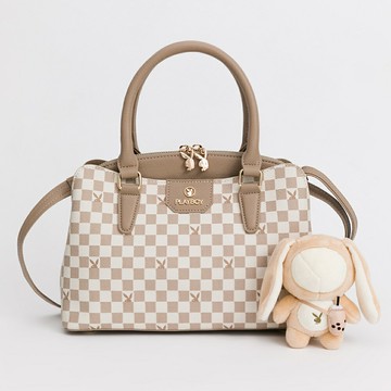 PLAYBOY -  手提包附長背帶 Bubble Bunny系列 - 卡其色