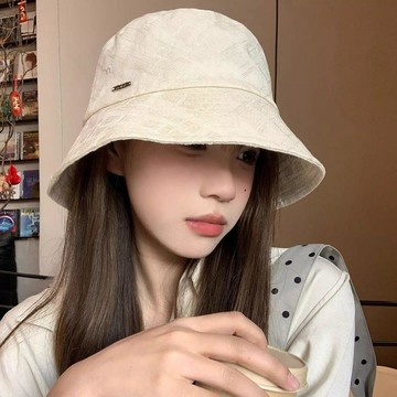 限時特賣日系簡約大頭圍漁夫帽女春夏薄款遮陽防曬盆帽顯臉小素顏水桶帽子