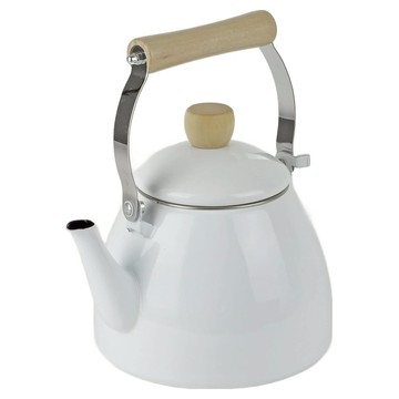 PEARL LIFE 珍珠金屬 琺瑯水壺 IH適用 Just Size HC-383  白色  1.6L  1個