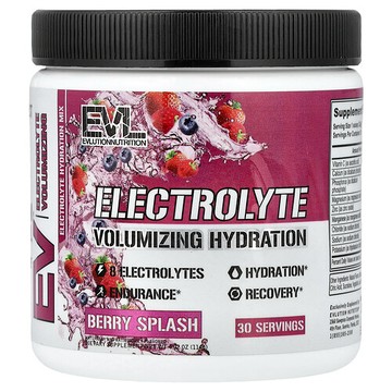 EVLution Nutrition, 電解質補水，漿果味，4.02 盎司（114 克）